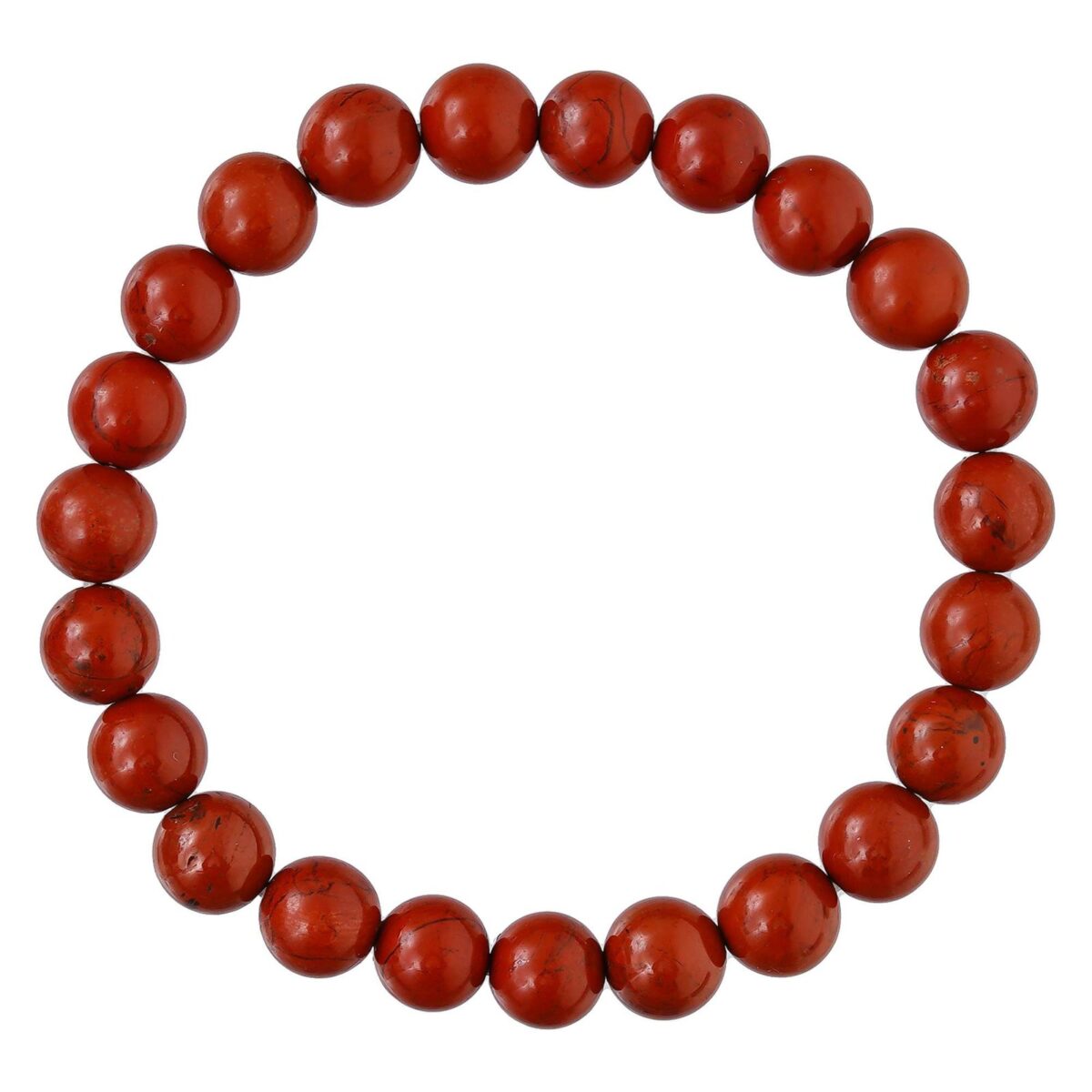 Red Jasper Bracelet for Women Men's Gifts - Protection Healing Crystal Bracelet - 8mm Gemstone Beaded Adjustable